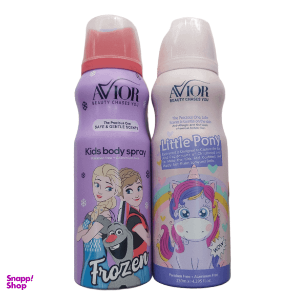 اسپری اویور مدل یونیکورن و فروزن حجم 130 میلی لیتر مجموعه 2 عددی