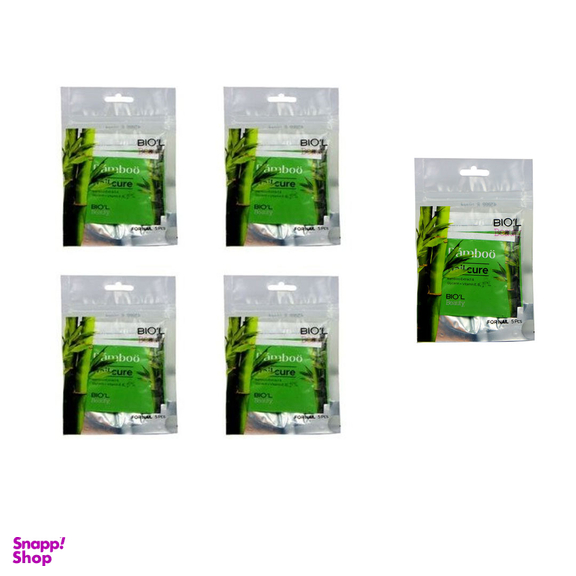 پد لاک پاک کن بیول مدل Bamboo بسته 5 عددی