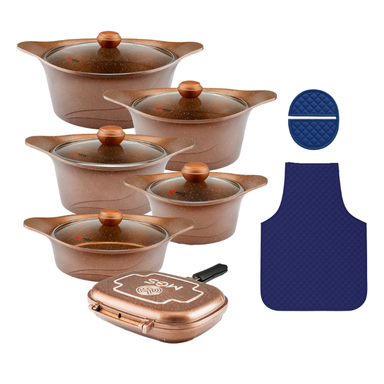 سرویس پخت و پز 15 پارچه ام جی اس طرح کره ای C کد 100000002969