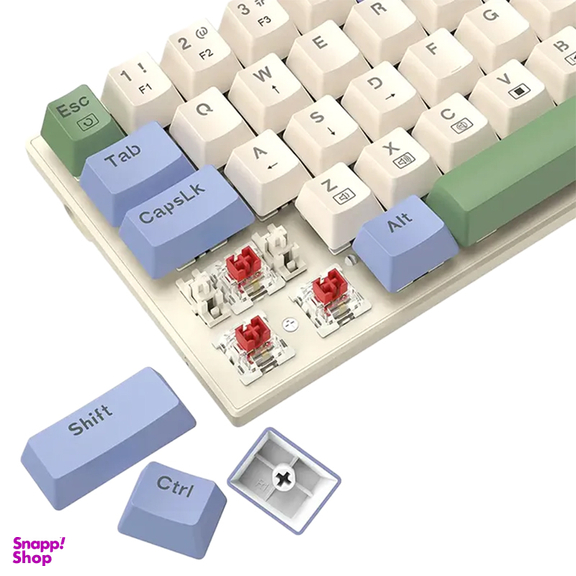 کیبورد باسیم مخصوص بازی تی-دگر مدل Viator T-TGK325 Rainbow