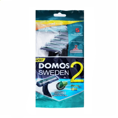 خودتراش دو لبه دوموس مدل Domos sweden 2 سته 5 عددی