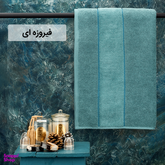 حوله حمام هیرو طرح ماکرو سایز 100×150 سانتی متر
