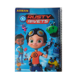 دفتر مشق 100 برگ آرمان مدل راستی مکانیک