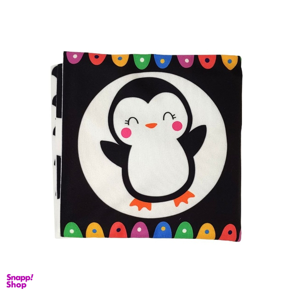 کتاب انتشارات ماه کوچولو طرح سیاه و سفید جغجغه ای مدل دنیا را ببین