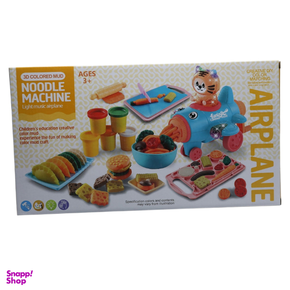 ست خمیر بازی هواپیمایی موزیکال مدل Noodle Machine کد A103