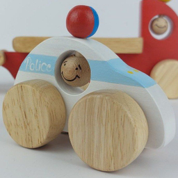 اسباب بازی نیمو چوبک مدل کامیون حمل ماشین پلیس کد 37236