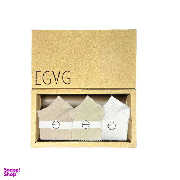 جوراب زنانه egvg طرح کبریتی کد w2-112 بسته 3 عددی
