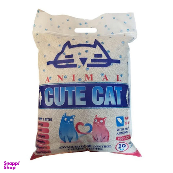 خاک بستر گربه کیوت کت مدل Animal-Clf وزن 10 کیلوگرم