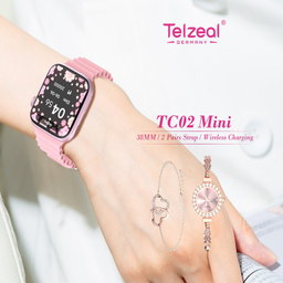 ست ساعت هوشمند تلزیل مدل Telzeal TC02 Mini مجموعه 2 عددی