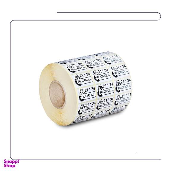 لیبل برچسب کاغذی مدل سه ردیف سایز 34×21 بسته 6000 عددی