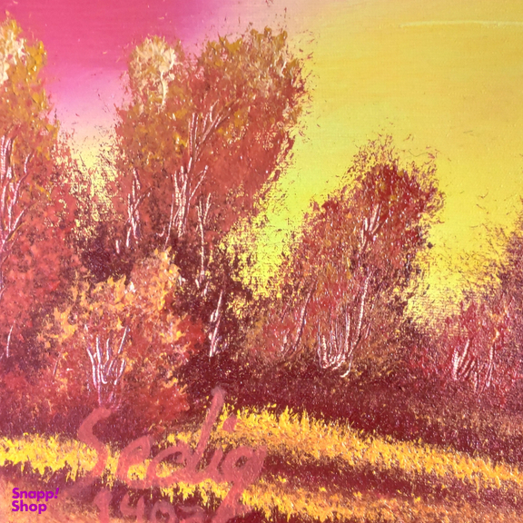 تابلو نقاشی مدل غروب سرخ