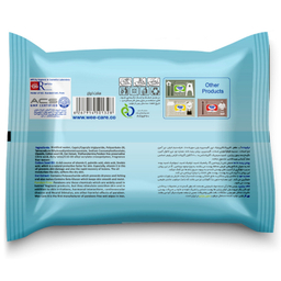 دستمال مرطوب کودک وی کر مدل عصاره جو و روغن پنبه دانه بسته 20 عددی