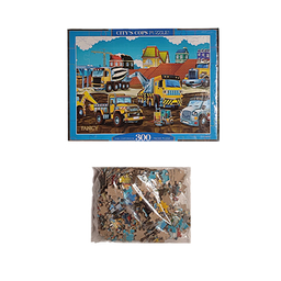 پازل 300 قطعه فنسی طرح ماشین ساختمانی