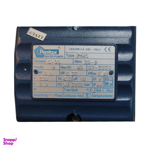 پمپ آب پنتاکس مدل PM-45IR