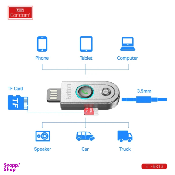 کارت خوان و دانگل بلوتوث ارلدام مدل BR13
