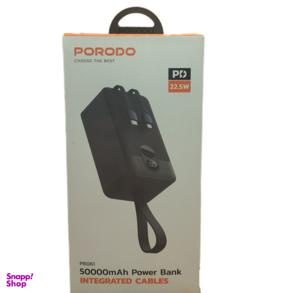 پاوربانک پرودو مدل PB061 ظرفیت 50000 میلی آمپر ساعت