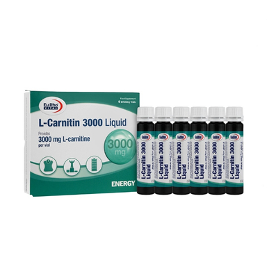 ویال خوراکی ال کارنیتین 3000 یوروویتال بسته 6 عددی