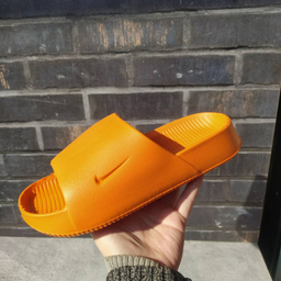 دمپایی زیتون مدل نایکی رنگ نارنجی