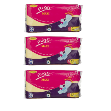 نوار بهداشتی تافته مدل Maxi مجموعه 3 عددی