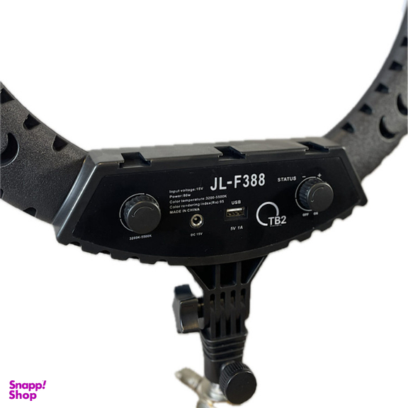 رینگ لایت تی بی 2 مدل TB2 Ring Light JL-F388 به همراه پایه نور