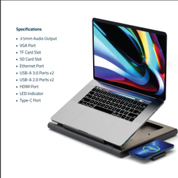 هاب 11 پورت و استند لپ تاپ پاورولوژی مدل Multi-Functional Pro Hub PWPROHUB