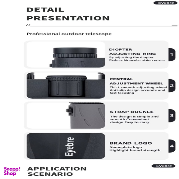 دوربین دوچشمی آی بر مدل BINOCULARS کد 10X25
