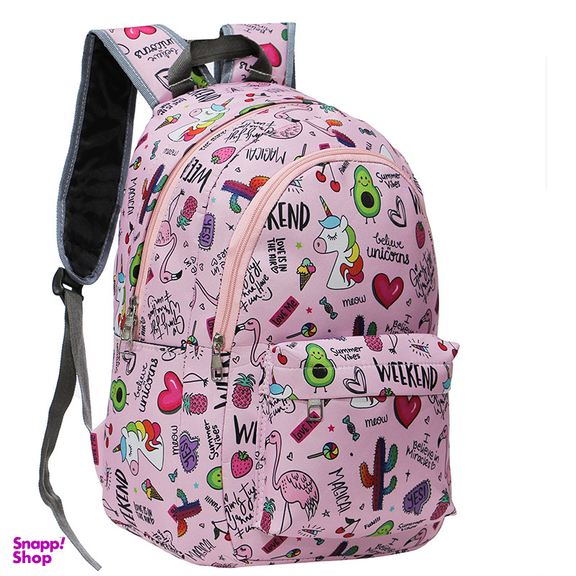 کوله پشتی دخترانه توریث مدل NHH-150003