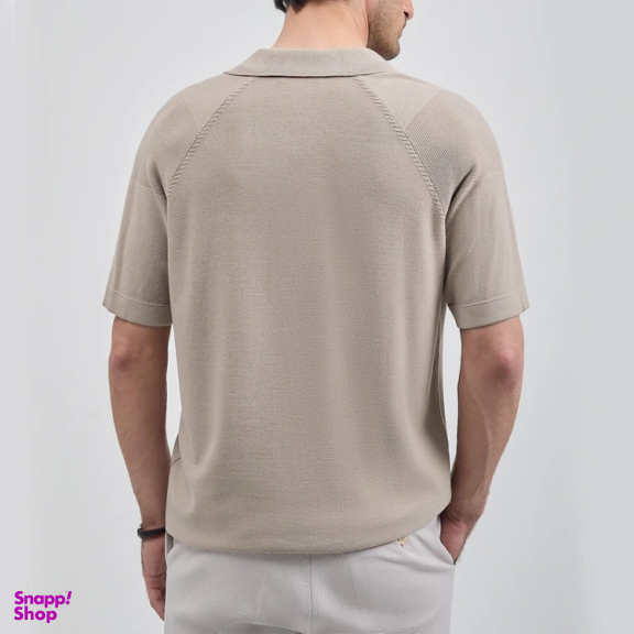 پولوشرت آستین کوتاه مردانه مدل GD-s-18532080 رنگ خاکی