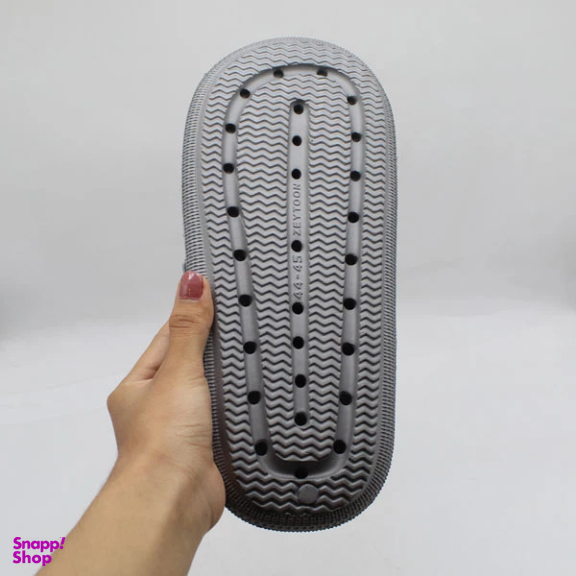 دمپایی مدل دوسگک کاسپین کد GR رنگ طوسی
