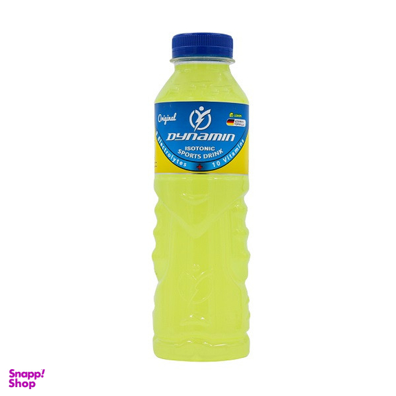 نوشیدنی ویتامینه ایزوتونیک داینامین طعم لیمویی حجم 500 میلی لیتر بسته 12 عددی