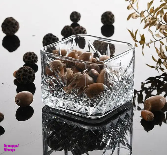 پیاله پاشاباغچه مدل تایملس مربع کد 530240 بسته 4 عددی