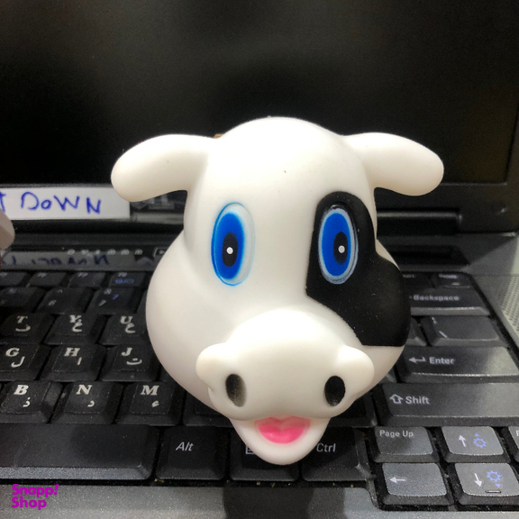 اسباب بازی سگ و گربه مدل کله گاو صدادار سوتک دار