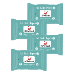 دستمال مرطوب نیوساد مدل انواع پوست 4 بسته 28 عددی