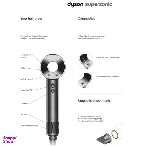 سشوار حرفه ای دایسون مدل Supersonic HD07