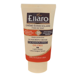 کرم ضد افتاب فاقد چربی الارو سری Foundation Effect Spf30 مدل High Protection رنگ بژ روشن حجم 40 میلی‌‌ لیتر