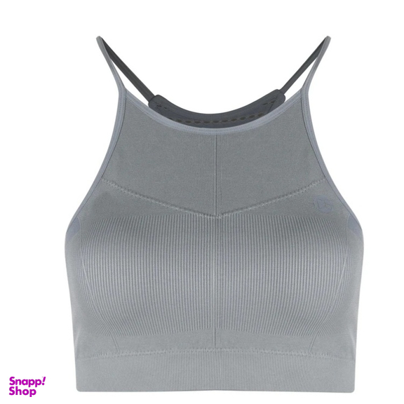 ست 3 تکه نیم تنه کراپ، لگ ورزشی و شلوارک ورزشی زنانه دریم اسلیم کد T799 رنگ طوسی