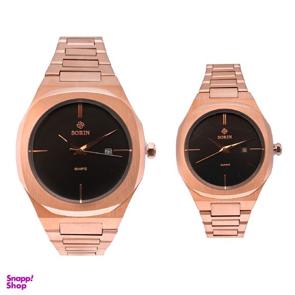 ست ساعت مچی عقربه ای زنانه و مردانه سورین مدل GL1182B-SRO3B