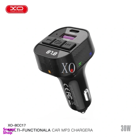 شارژر فندکی 30 وات ایکس او مدل XO BCC17 PD همراه کابل Type-C