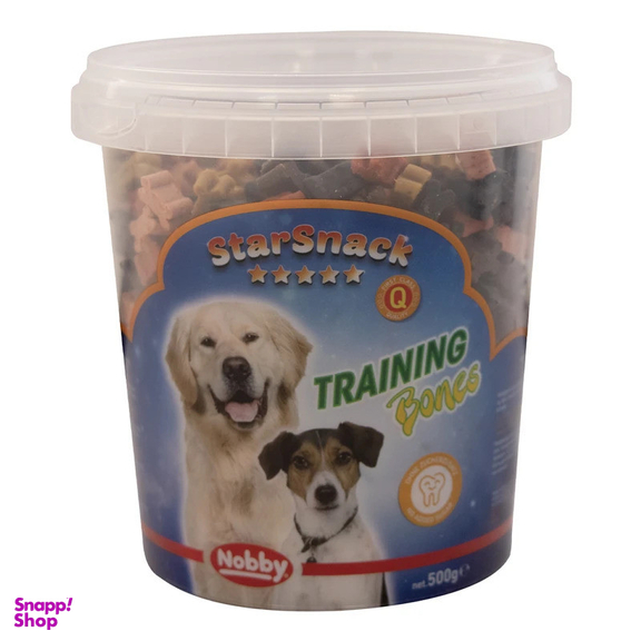 تشویقی سگ نوبی مدل سطلی طعم مرغ وزن 500 گرم