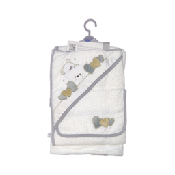 ست حوله نوزادی مادرکر مدل خرس و قلب مجموعه ۵ عددی