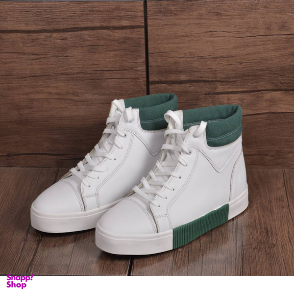 نیم بوت مردانه مدل اتکینسون رنگ سفید سبز