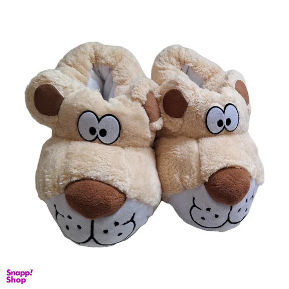 دمپایی کودک پاپا مدل عروسکی کد CRM رنگ کرم