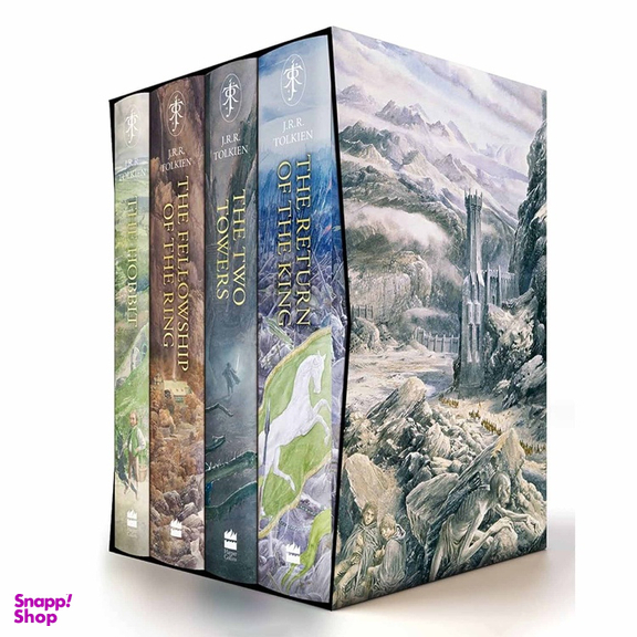 کتاب Lord Of The Rings از J. R. R. Tolkien باکس ست طراحی Alan Lee مجموعه ۴ جلدی