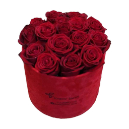 باکس گل طبیعی رز رنگ قرمز