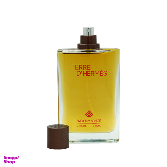 ادوپرفیوم مردانه وودی سنس مدل TERRE D’HERMES با رایحه تلخ حجم 100 میلی‌لیتر