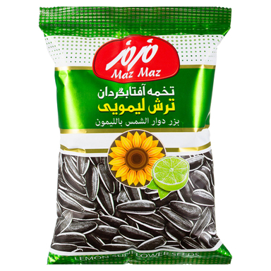 تخمه آفتابگردان ترش لیمویی مزمز وزن 105 گرم