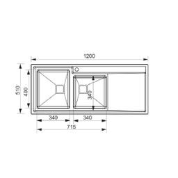 سینک ظرفشویی اخوان مدل 601S توکار
