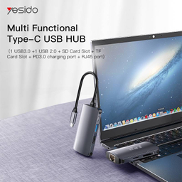 هاب 6 پورت USB-C یسیدو مدل HB-15