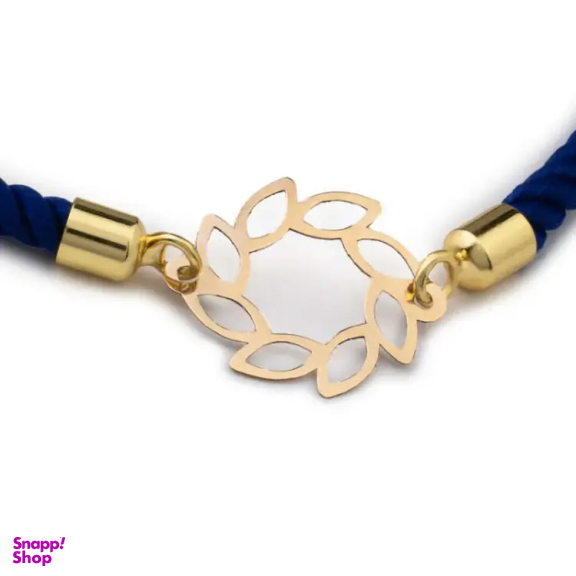 دستبند طلا 18 عیار زنانه داریم مدل برگ خزون M14