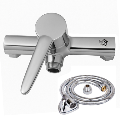 شیر توالت اهرمی اندیکا مدل آبتین به همراه شلنگ